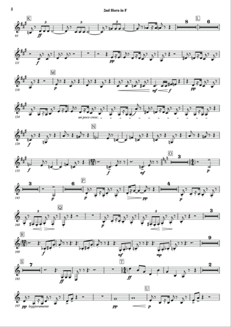 Symphony No.6 Pathetique Movement III [Parts] Horn in F 1st,2nd,3rd,4th Marching Band scores gallery preview page 6