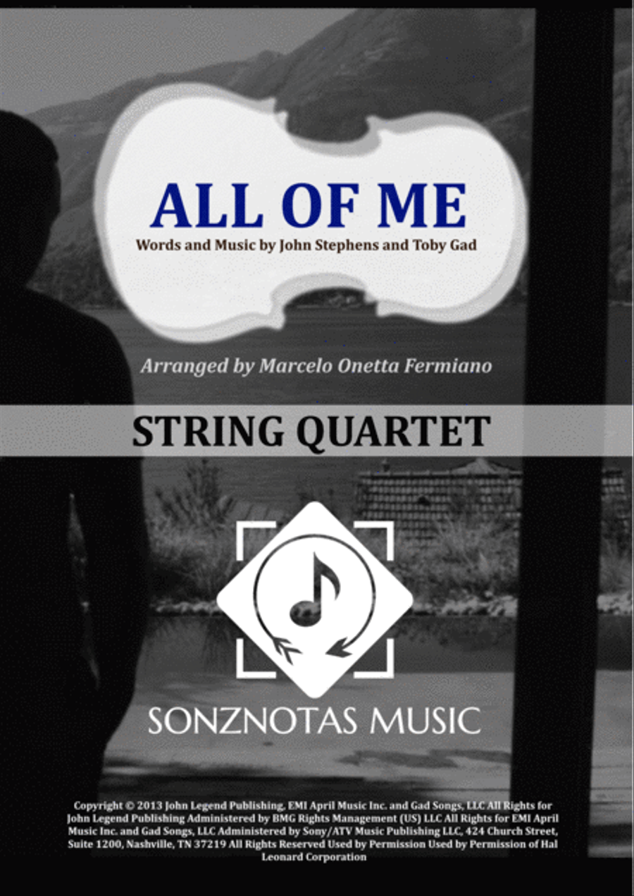 All Of Me All Of Me String Quartet scores gallery preview page 1