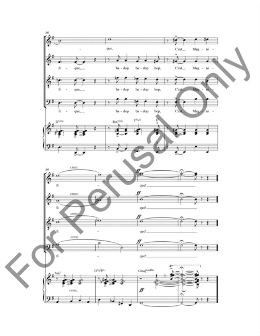 C'est Magnifique C'est Magnifique 4-Part scores gallery preview page 13