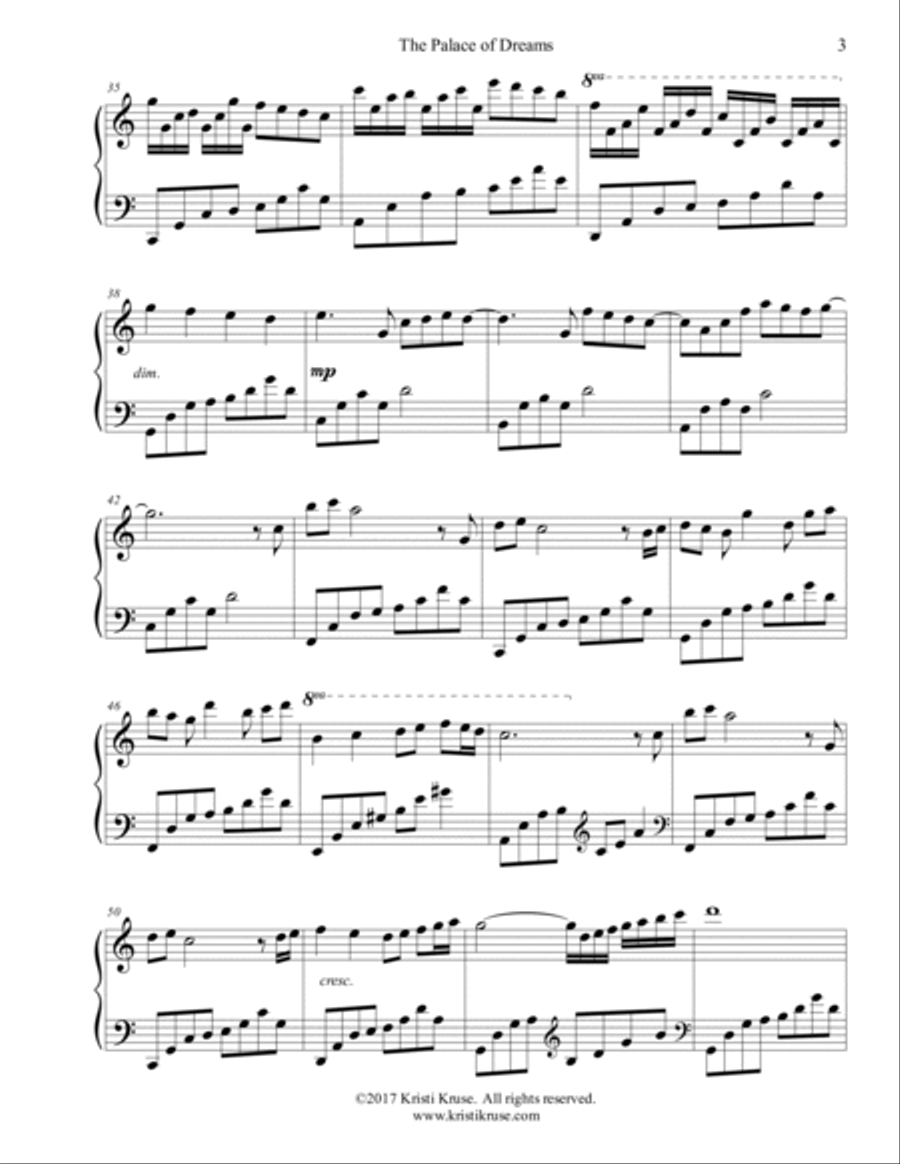 The Palace of Dreams The Palace of Dreams Part scores gallery preview page 3