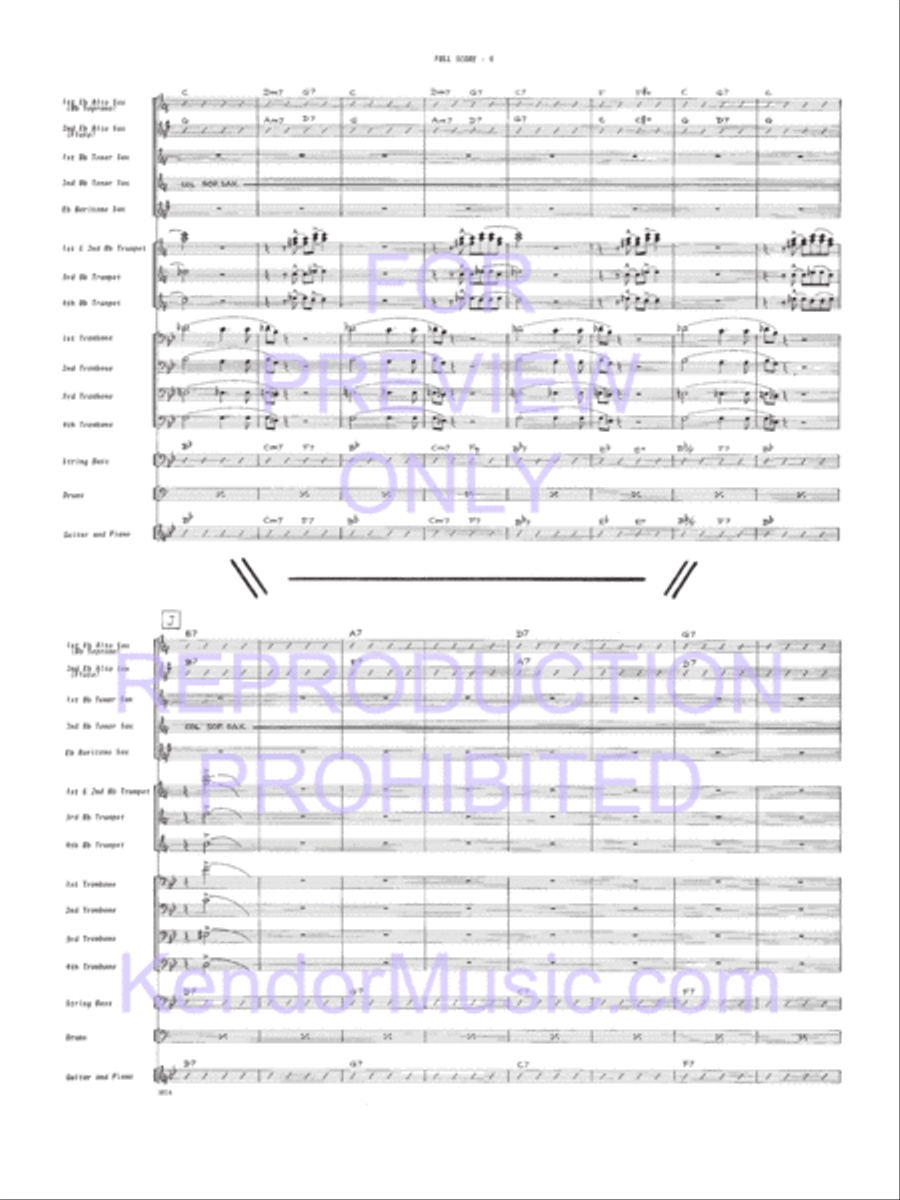 Fingers Jazz Ensemble scores gallery preview page 10