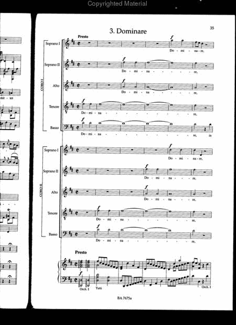 Vespro della Beata Vergine / Vesper SSATB scores gallery preview page 7