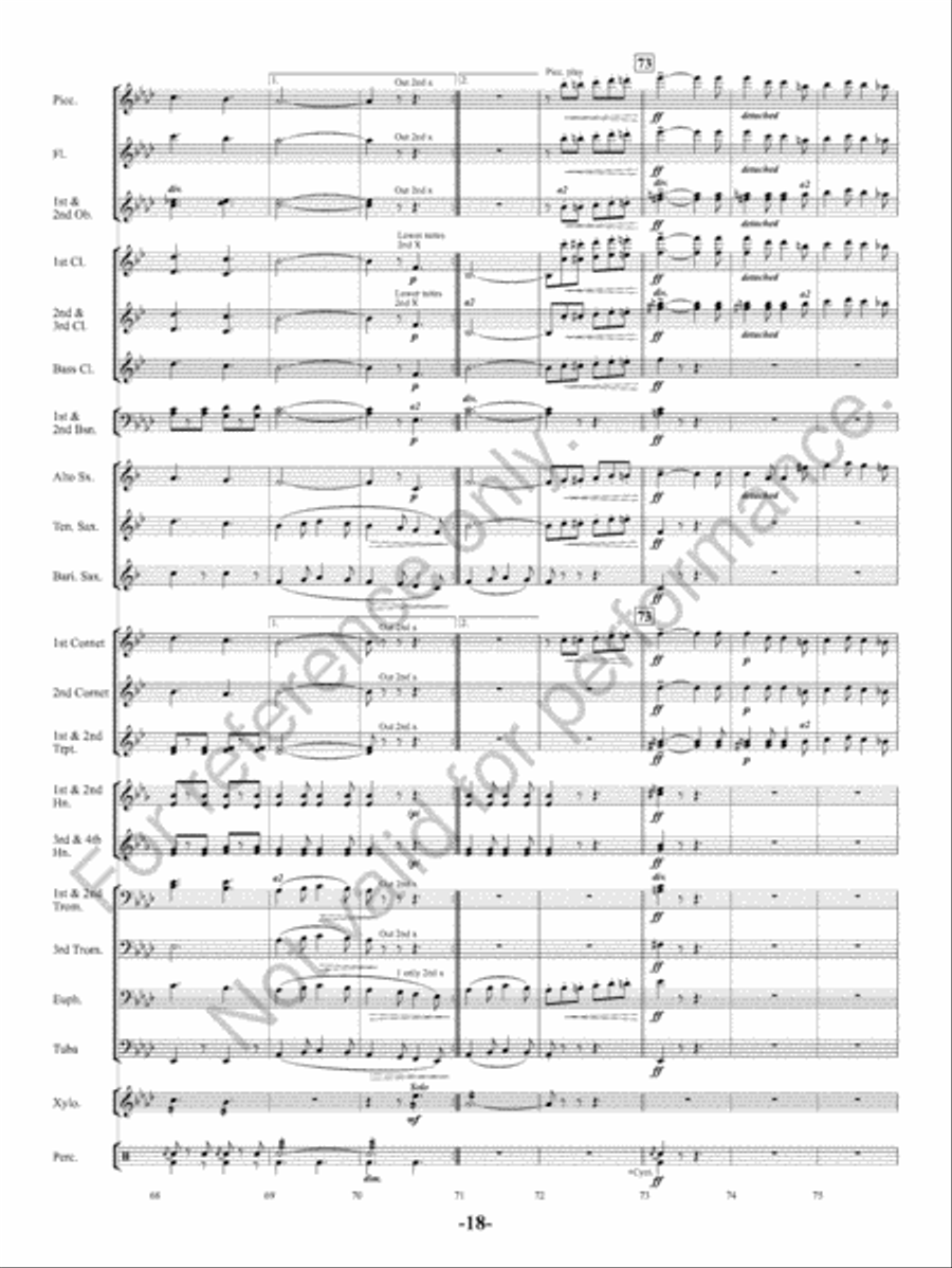 The Charlatan The Charlatan Concert Band scores gallery preview page 19