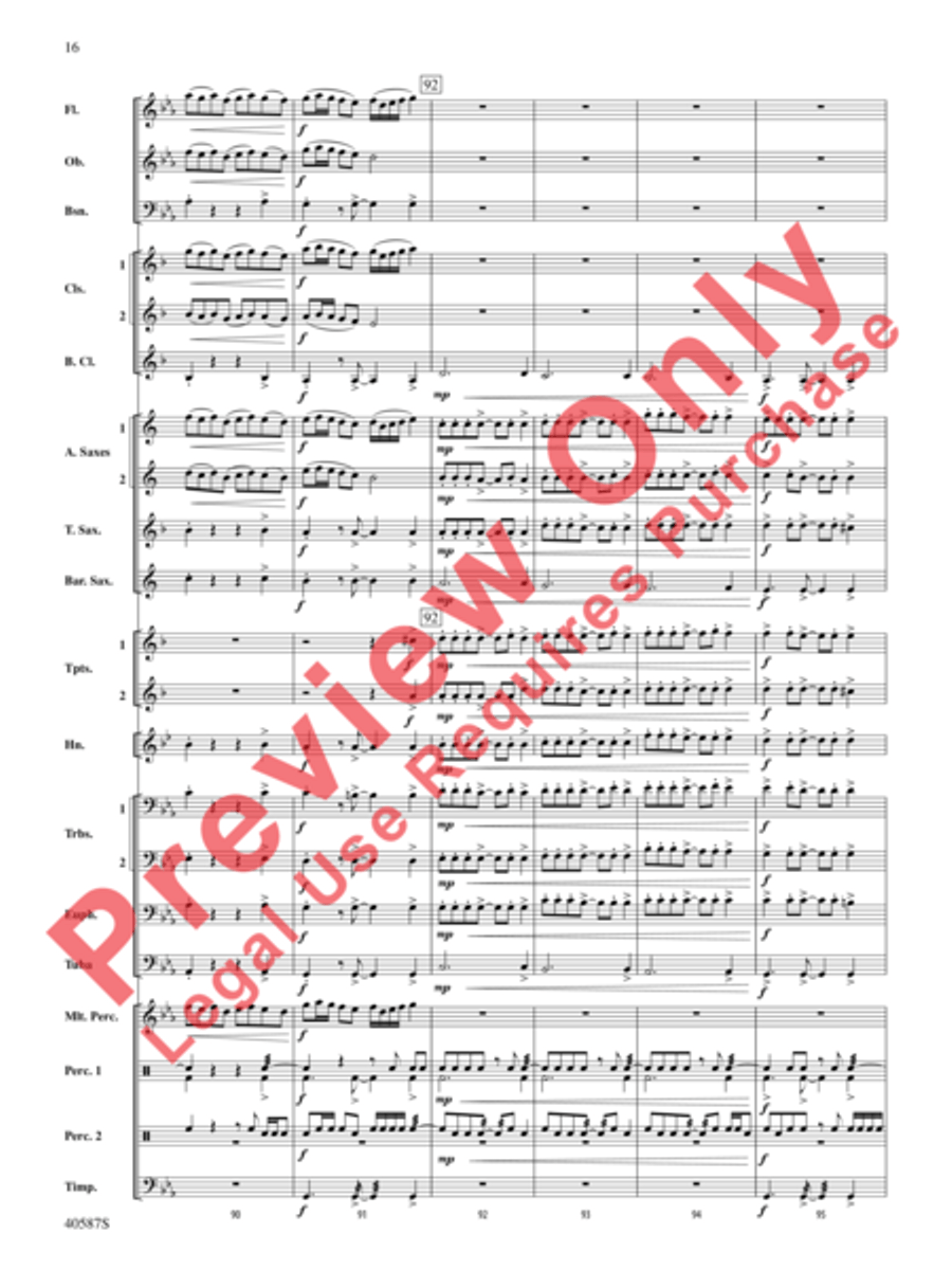 Rondo Picoso Concert Band scores gallery preview page 41