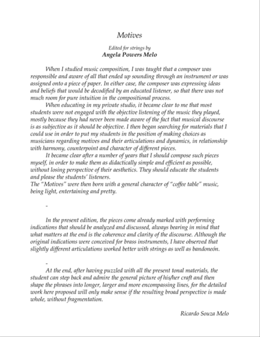 Motives for Violas Viola Solo scores gallery preview page 3