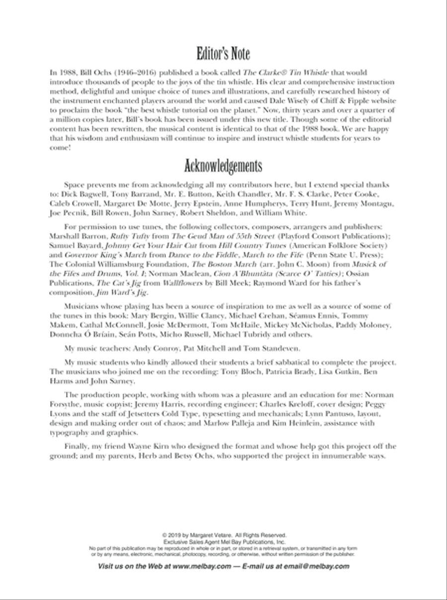 The Bill Ochs Tin Whistle Handbook Tin Whistle scores gallery preview page 3