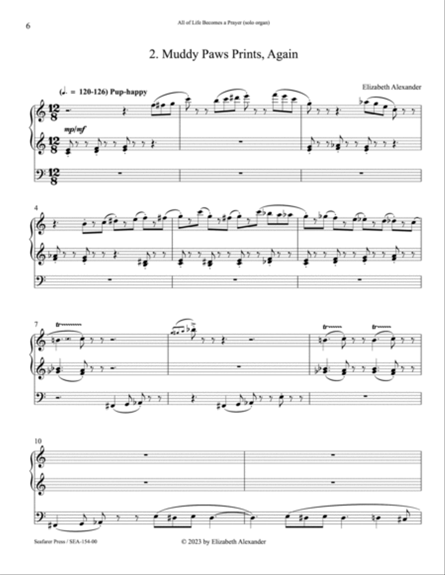 All of Life Becomes a Prayer Organ Accompaniment scores gallery preview page 11