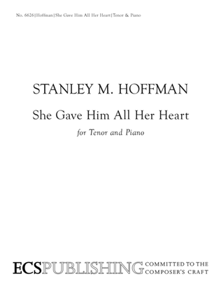 Book cover for She Gave Him All Her Heart