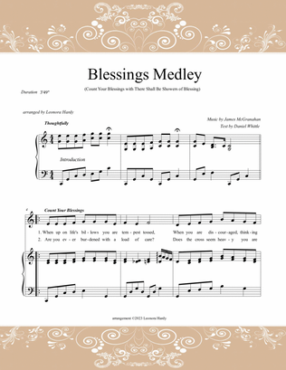 Book cover for Blessings Medley (Thanksgiving)