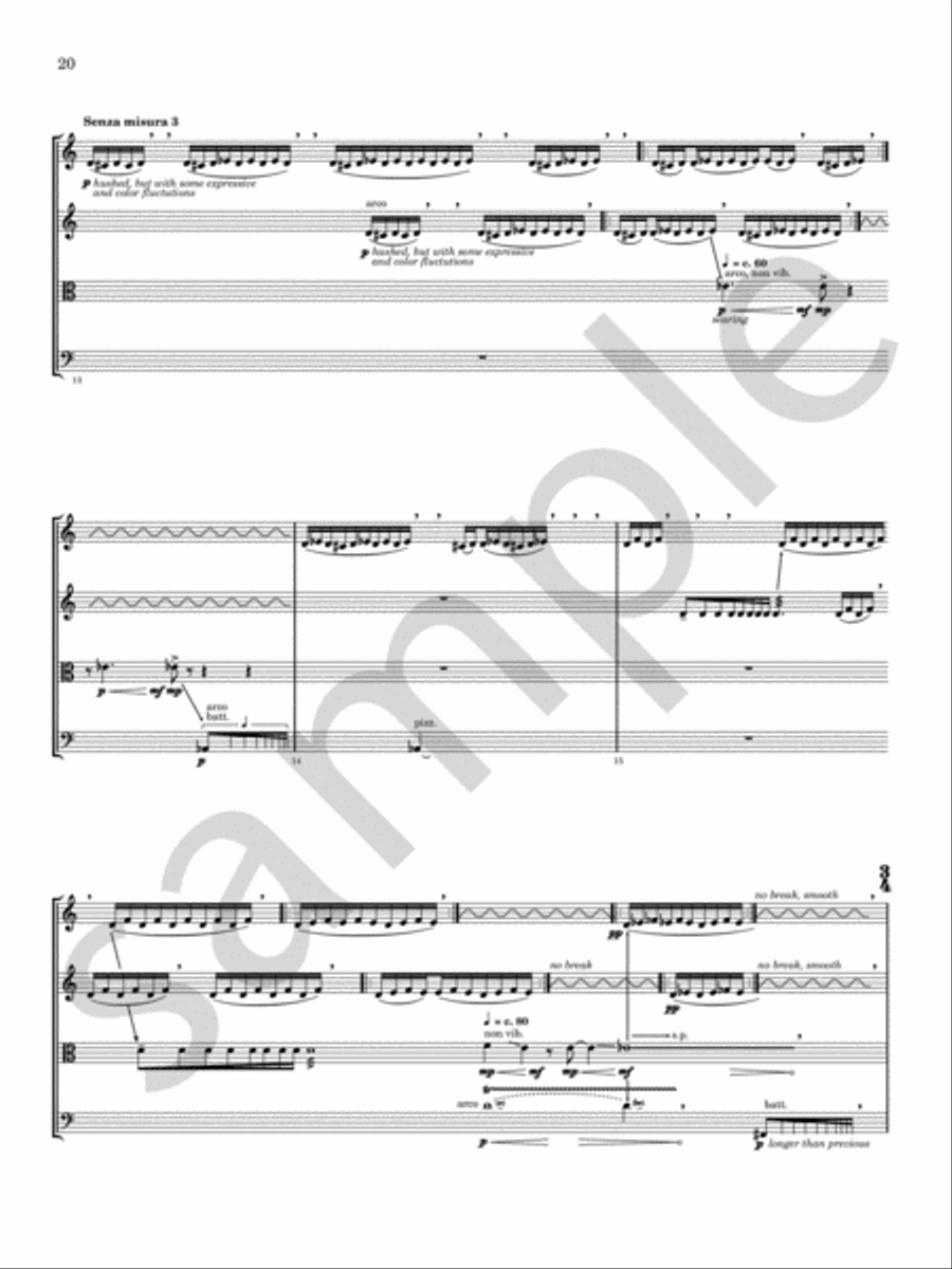 Glitter, Doom, Shards, Memory Chamber Music scores gallery preview page 15