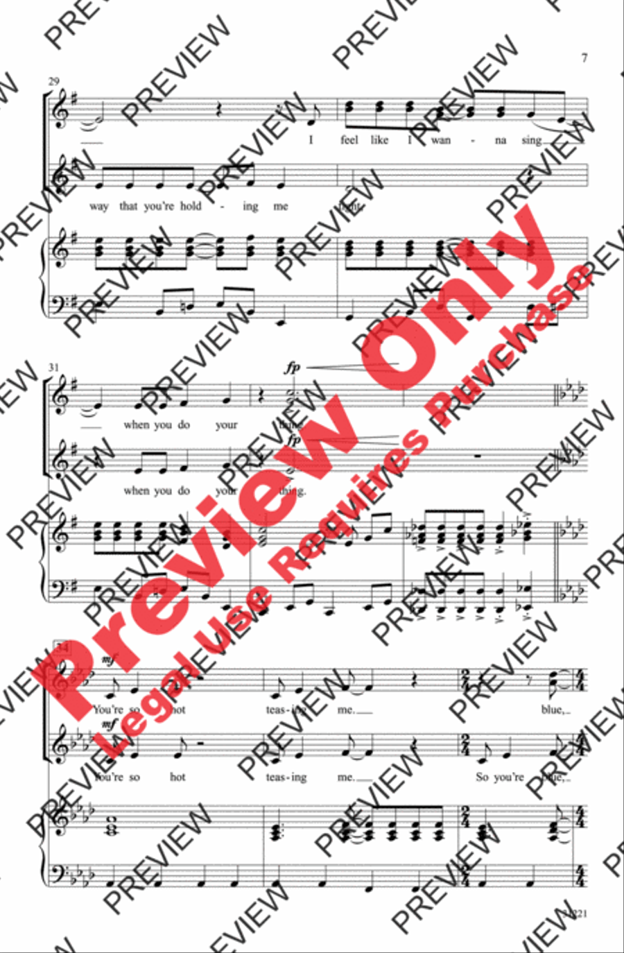 Girls Gone ABBA (A Medley) Women's Choir scores gallery preview page 7