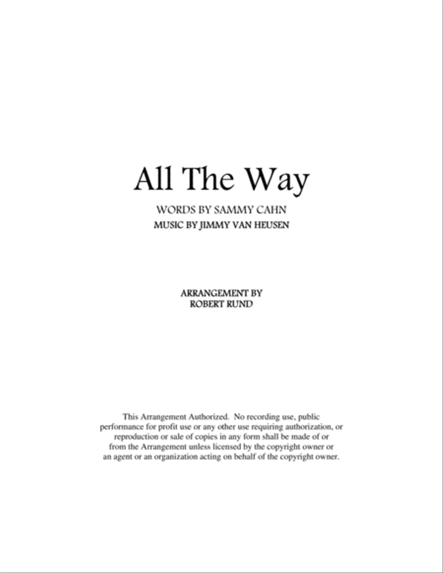 All The Way All The Way TTBB scores gallery preview page 1
