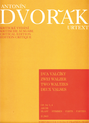 Book cover for Zwei Walzer, op. 54