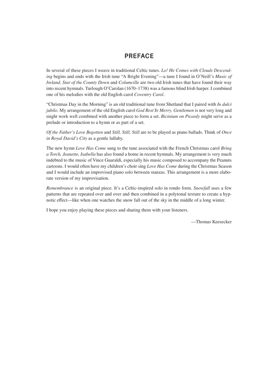 Wintertide Piano Solo scores gallery preview page 1