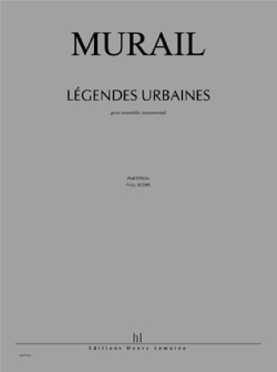 Legendes urbaines Score scores gallery preview page 1