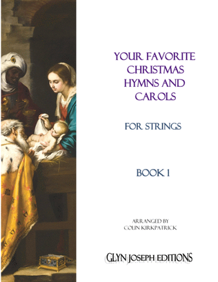 Book cover for Your Favorite Christmas Hymns and Carols for Strings, Book 1