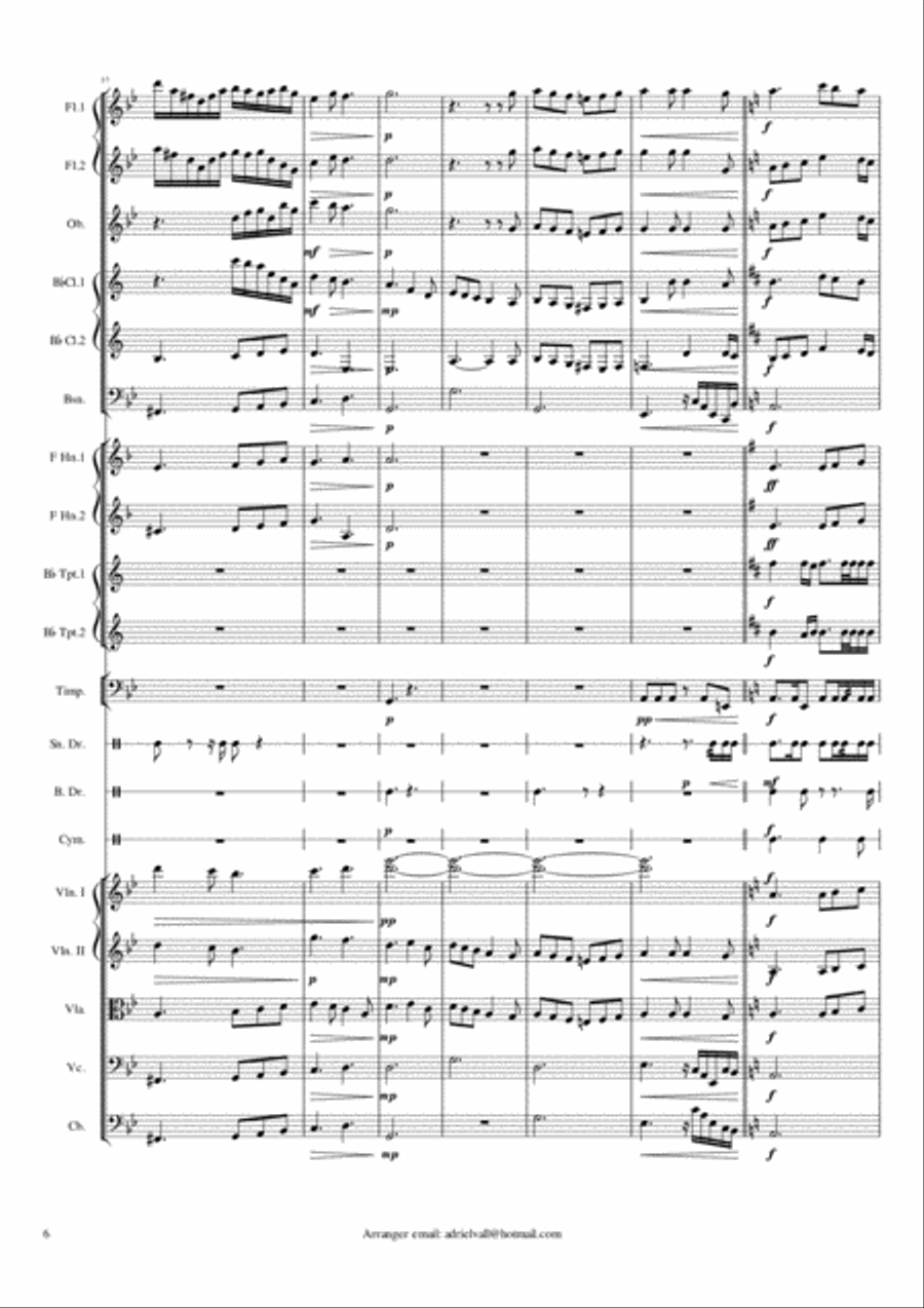 Ton-y-Botel (Ebenezer) Chamber Orchestra scores gallery preview page 6