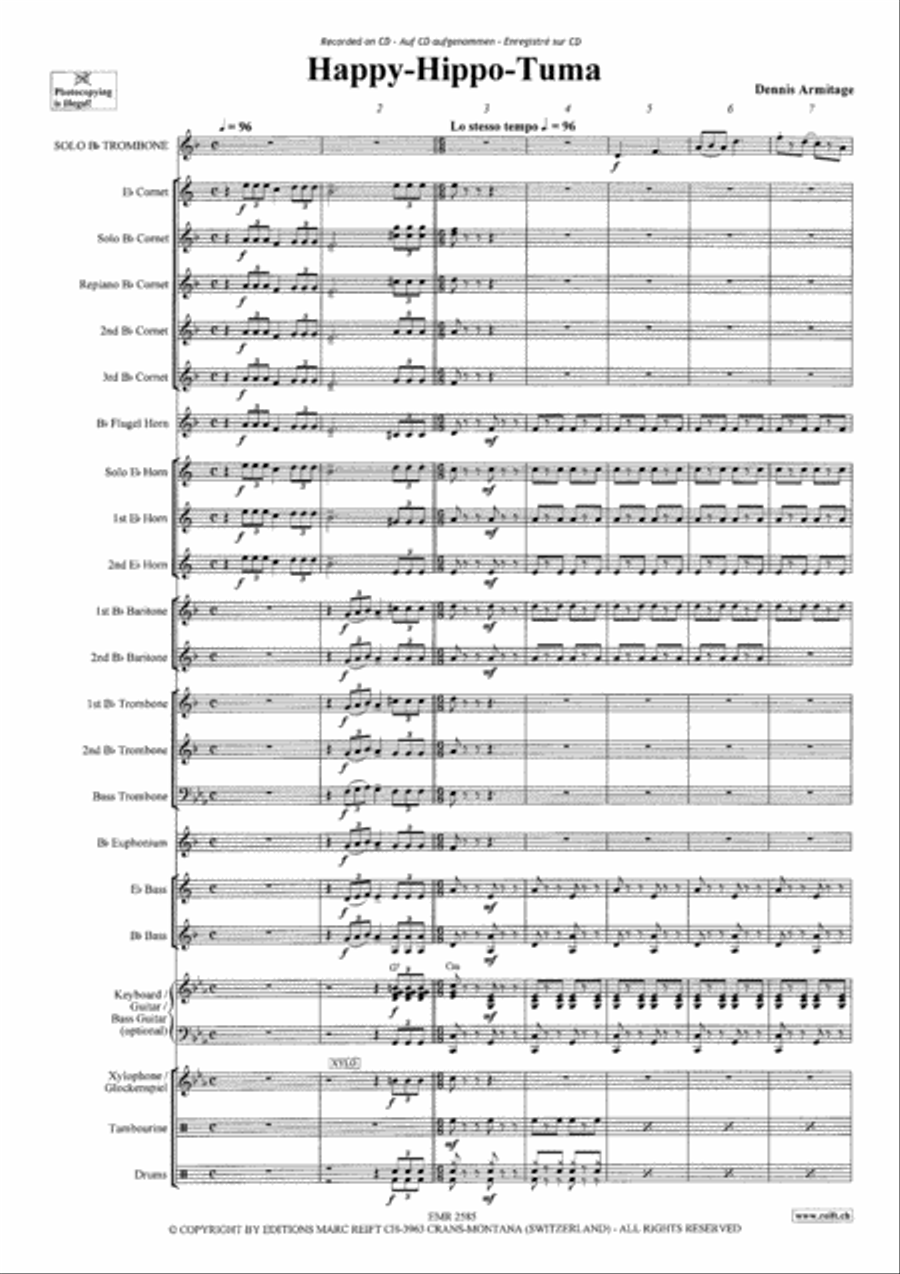 Happy-Hippo-Tuma Brass Band scores gallery preview page 4