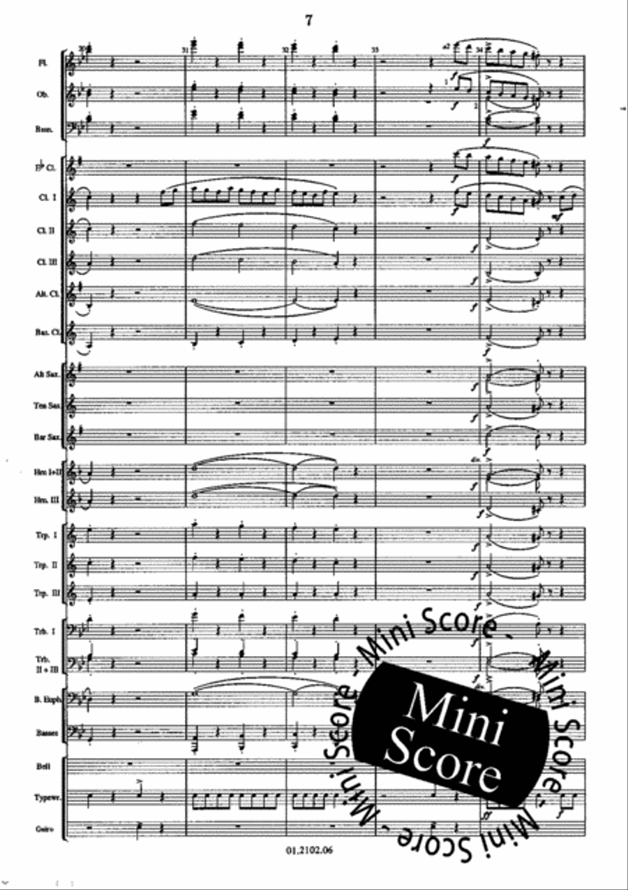 The Typewriter Concert Band scores gallery preview page 11
