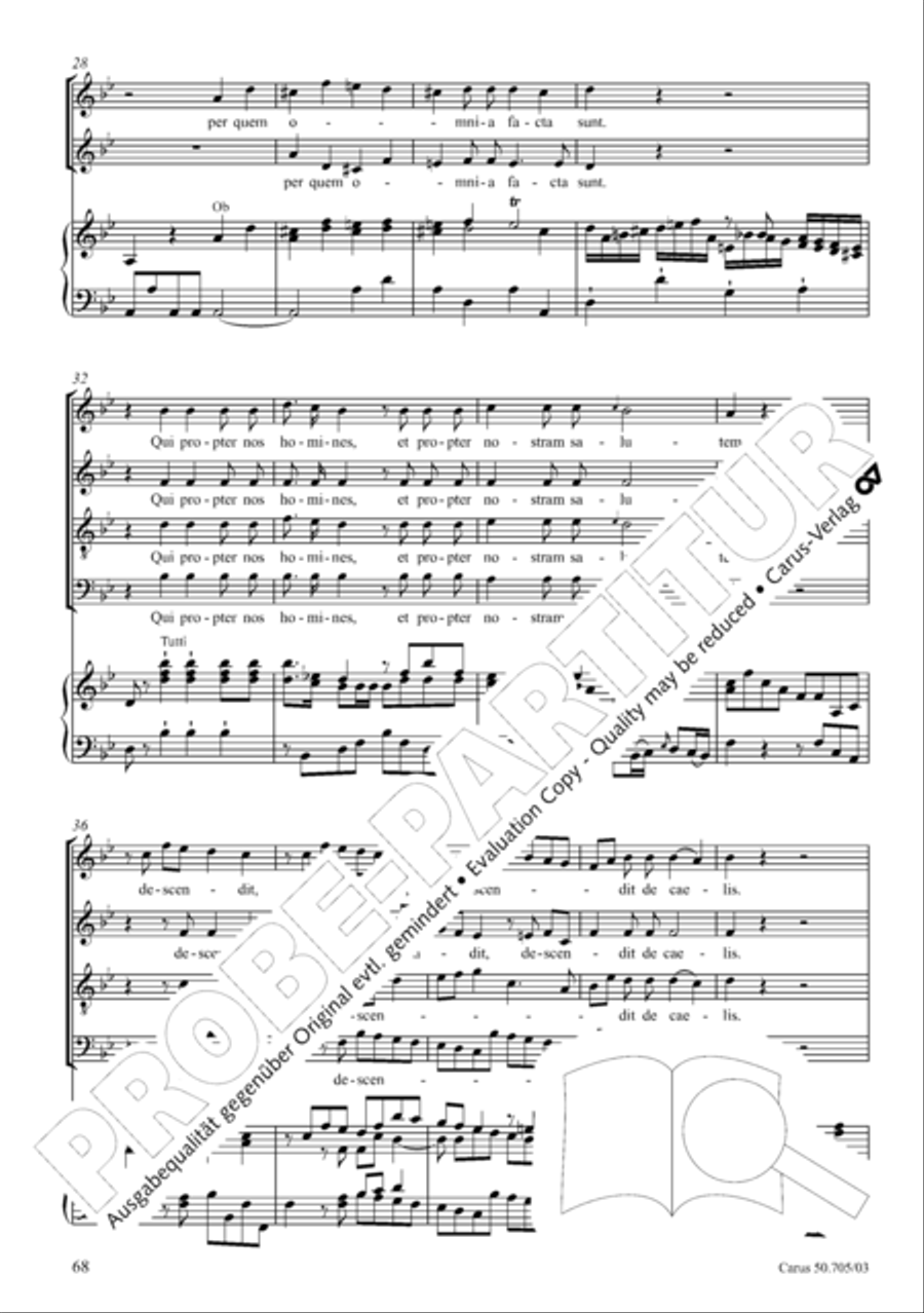 Missa in g. Hasse-Werkausgabe IV/3 4-Part scores gallery preview page 77