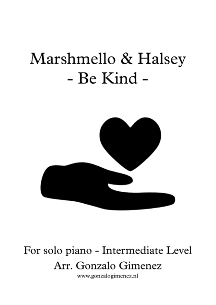 Be Kind Piano Solo scores gallery preview page 1