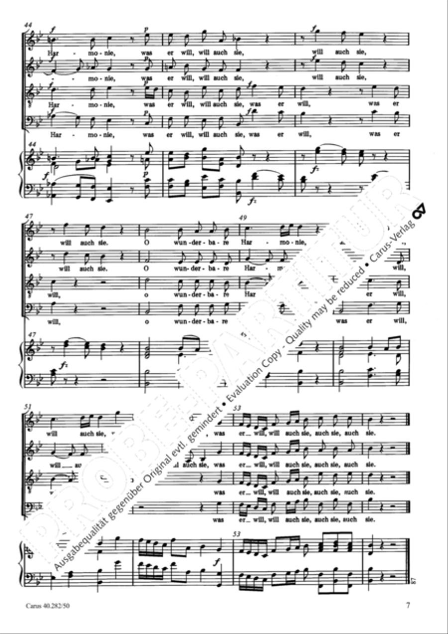 Die Harmonie in der Ehe 4-Part scores gallery preview page 8