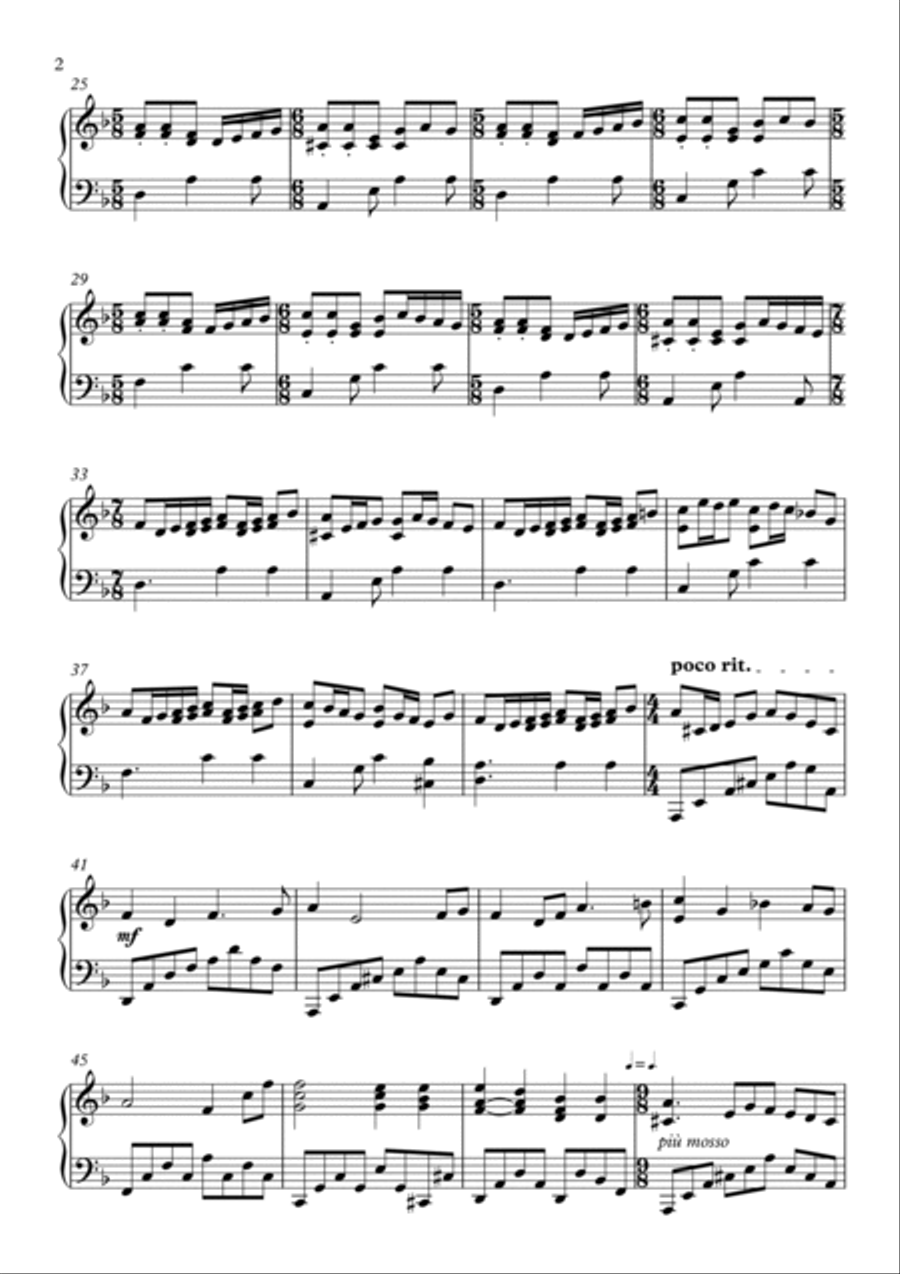 La Follia Easy Piano scores gallery preview page 2