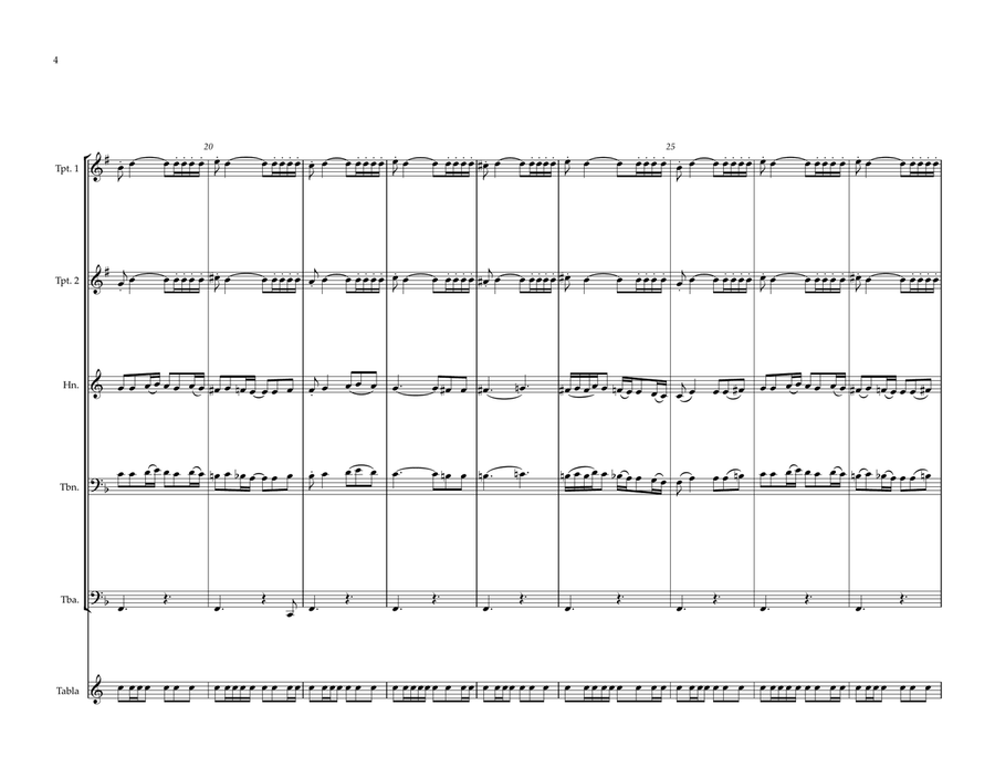 Bangladeshi National Anthem for Brass Quintet (