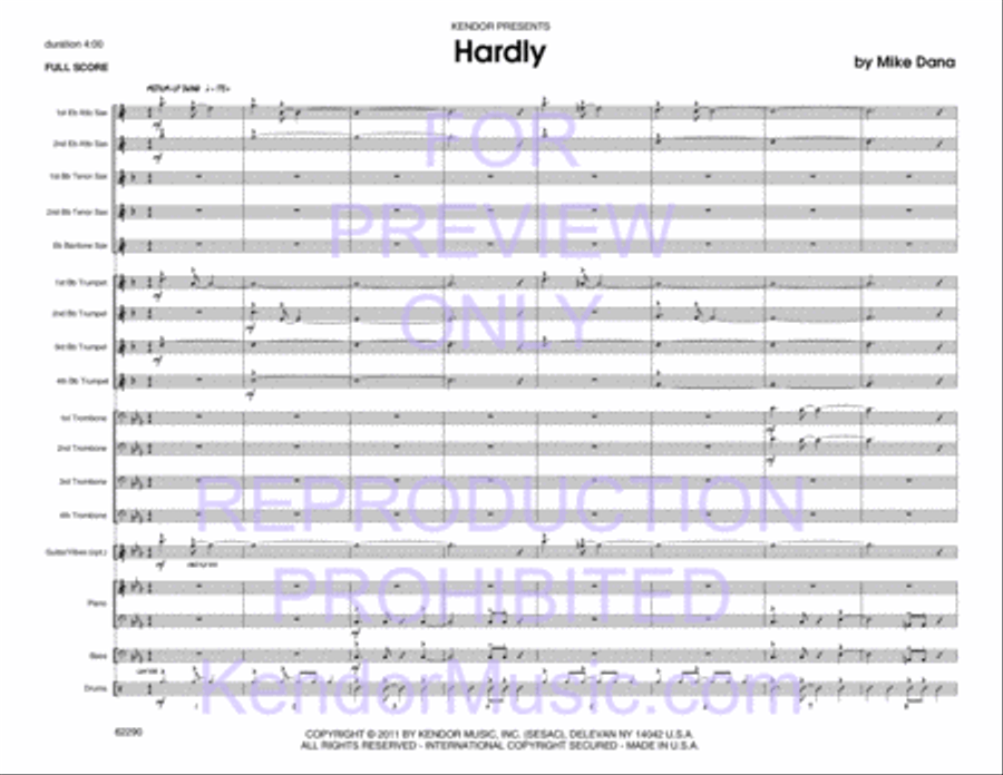 Hardly Jazz Ensemble scores gallery preview page 2
