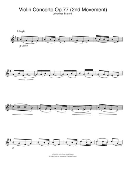 Violin Concerto (2nd Movement)