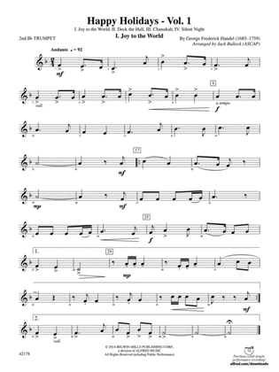 Happy Holidays---Vol. 1: 2nd B-flat Trumpet
