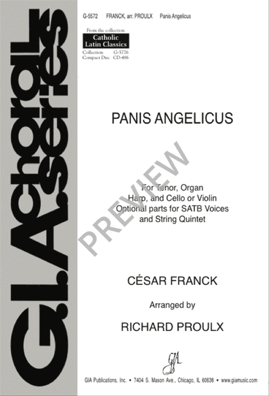 Panis Angelicus 4-Part scores gallery preview page 1