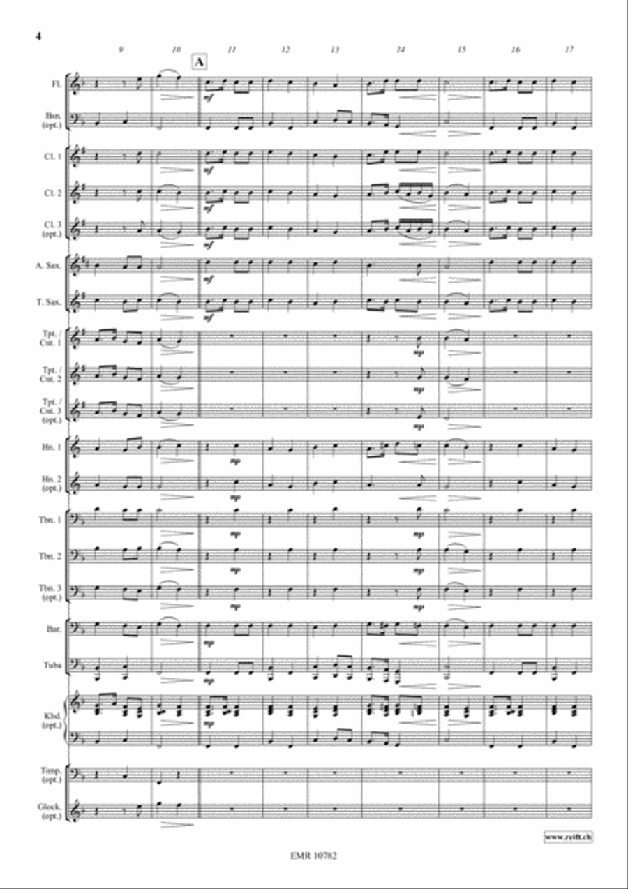 St. Anthony Choral St. Anthony Choral Concert Band scores gallery preview page 5