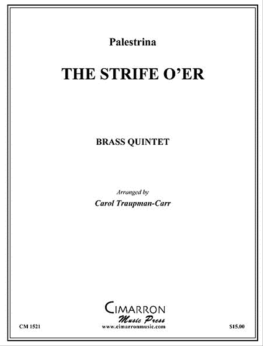The Strife is O'er Brass Quintet scores gallery preview page 1