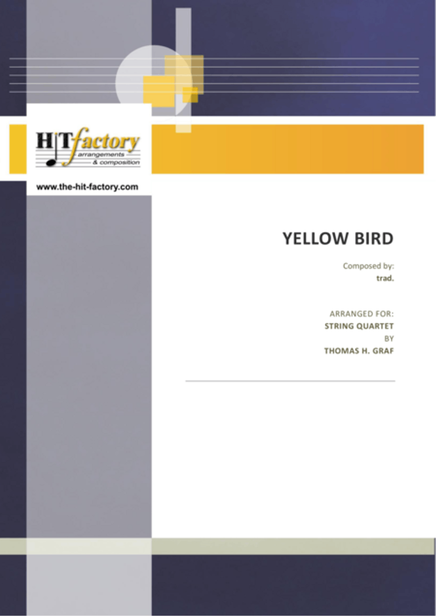 Yellow Bird - Haitian Folk Song - Calypso - String Quartet String Quartet scores gallery preview page 1