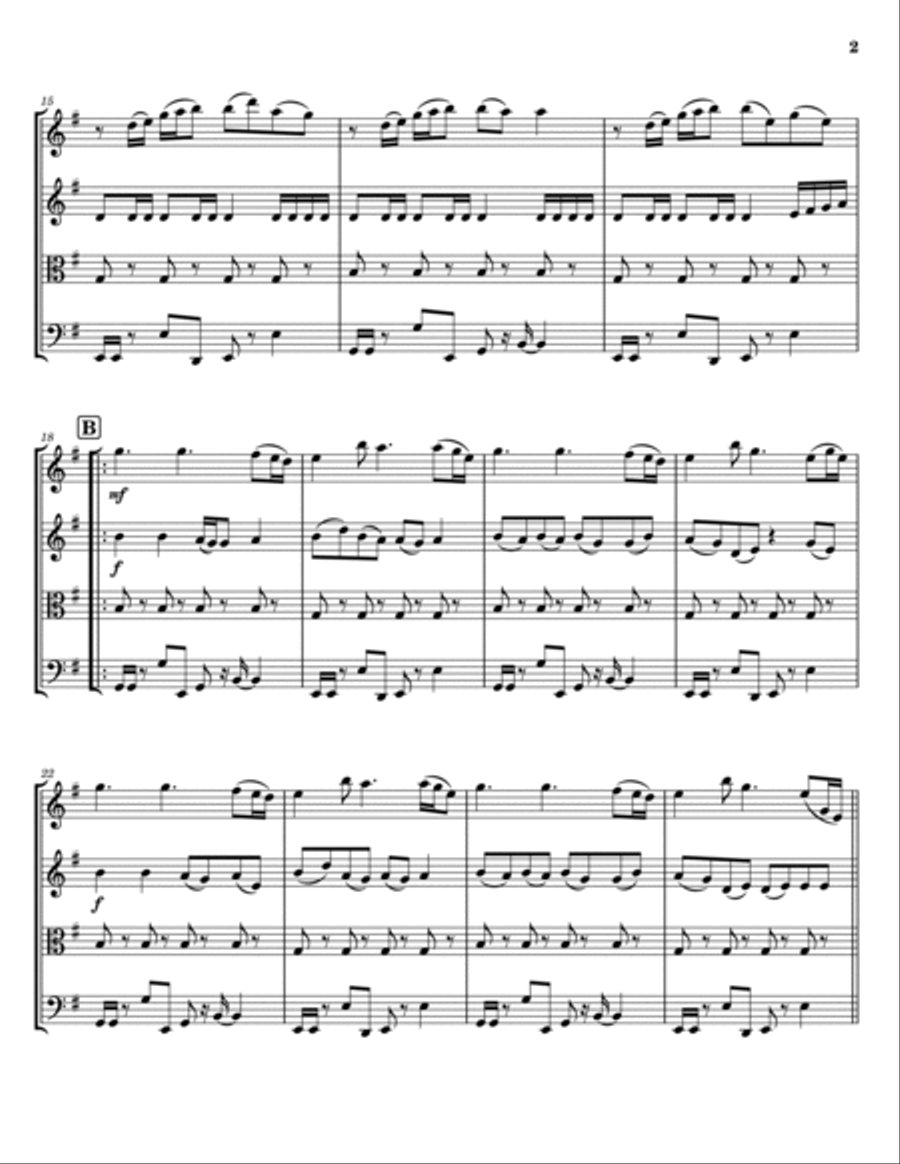Fantasy String Quartet scores gallery preview page 2