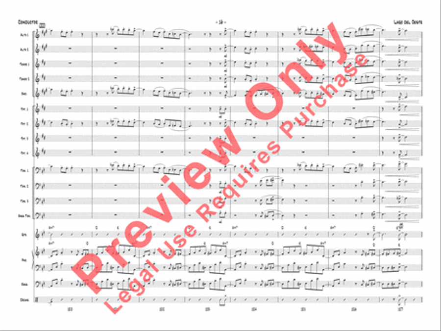 Lago del oeste Jazz Ensemble scores gallery preview page 19