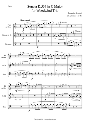 Sonata K.533 in C Major for Woodwind Trio