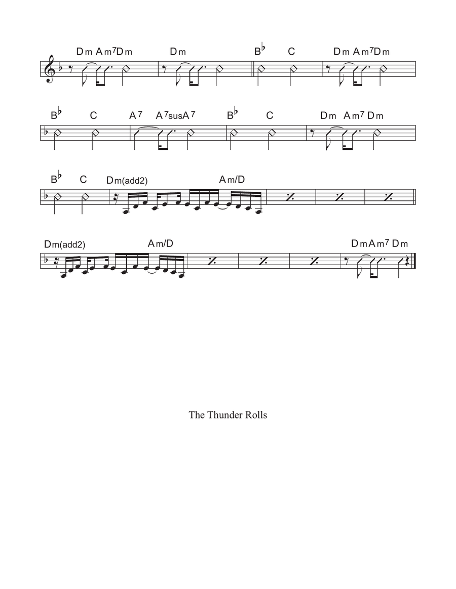 The Thunder Rolls The Thunder Rolls Piano, Vocal scores gallery preview page 2