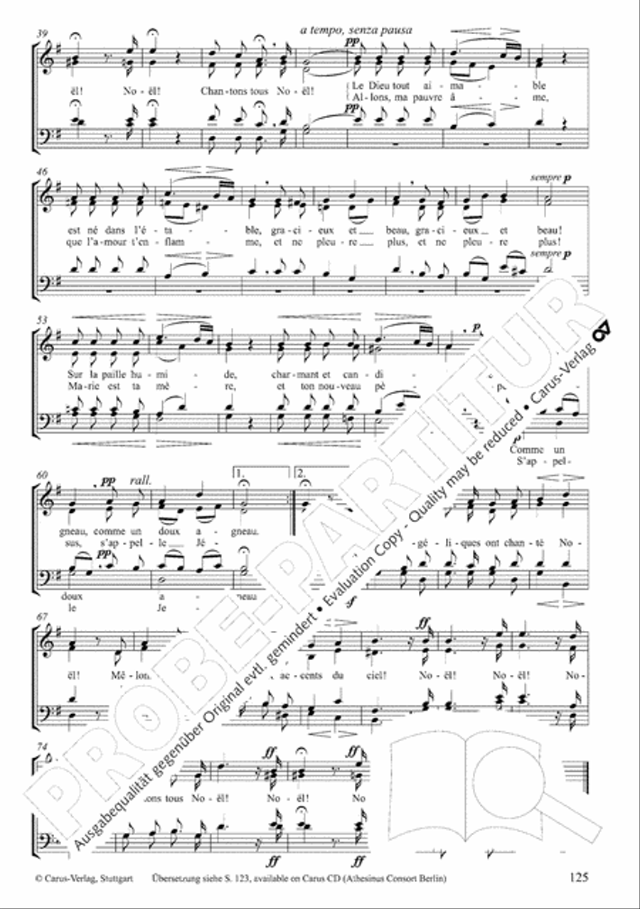 Christmas Carols of the World. Choral collection 4-Part scores gallery preview page 106