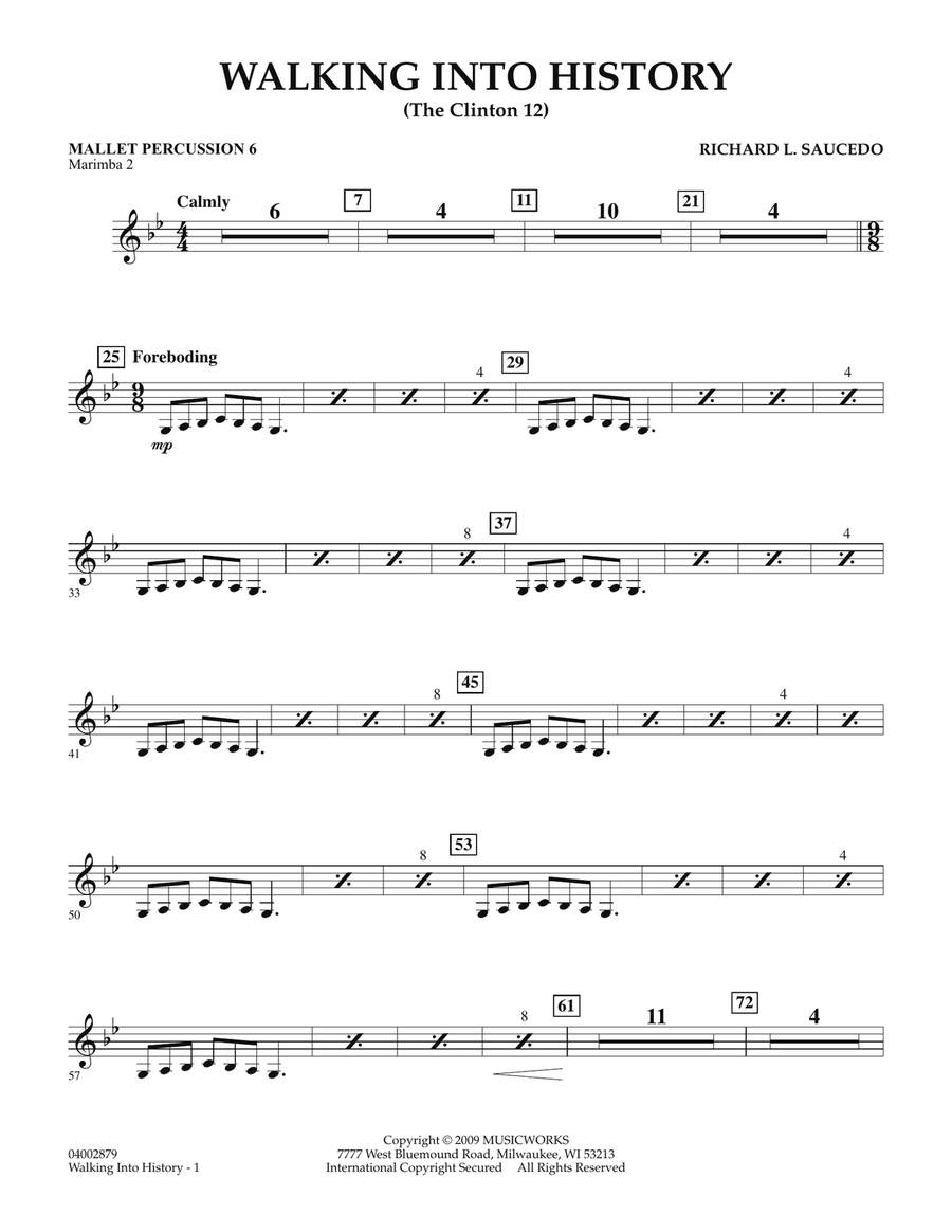 Walking into History (The Clinton 12) - Mallet Percussion 6