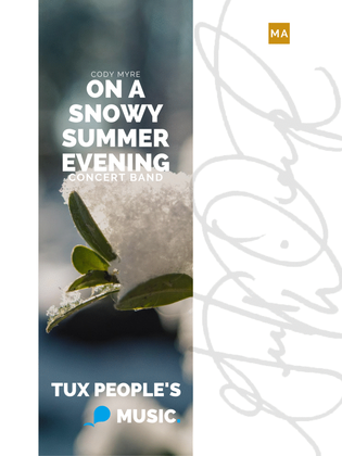 Book cover for On a Snowy Summer Evening