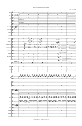 Americana 2 - Theme and Hymn - Full Score