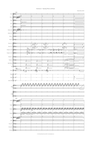 Americana 2 - Theme and Hymn - Full Score image number null