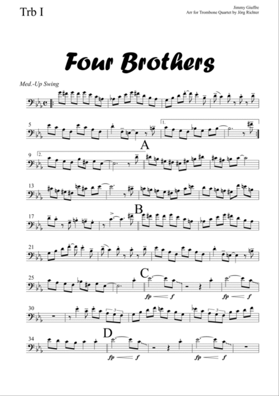 Four Brothers Four Brothers Brass Quartet scores gallery preview page 6