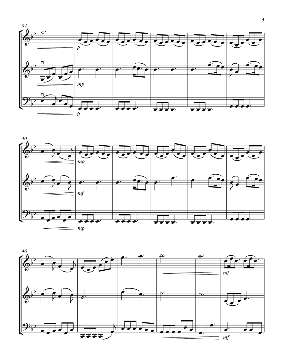 A Thousand Years String Trio scores gallery preview page 3