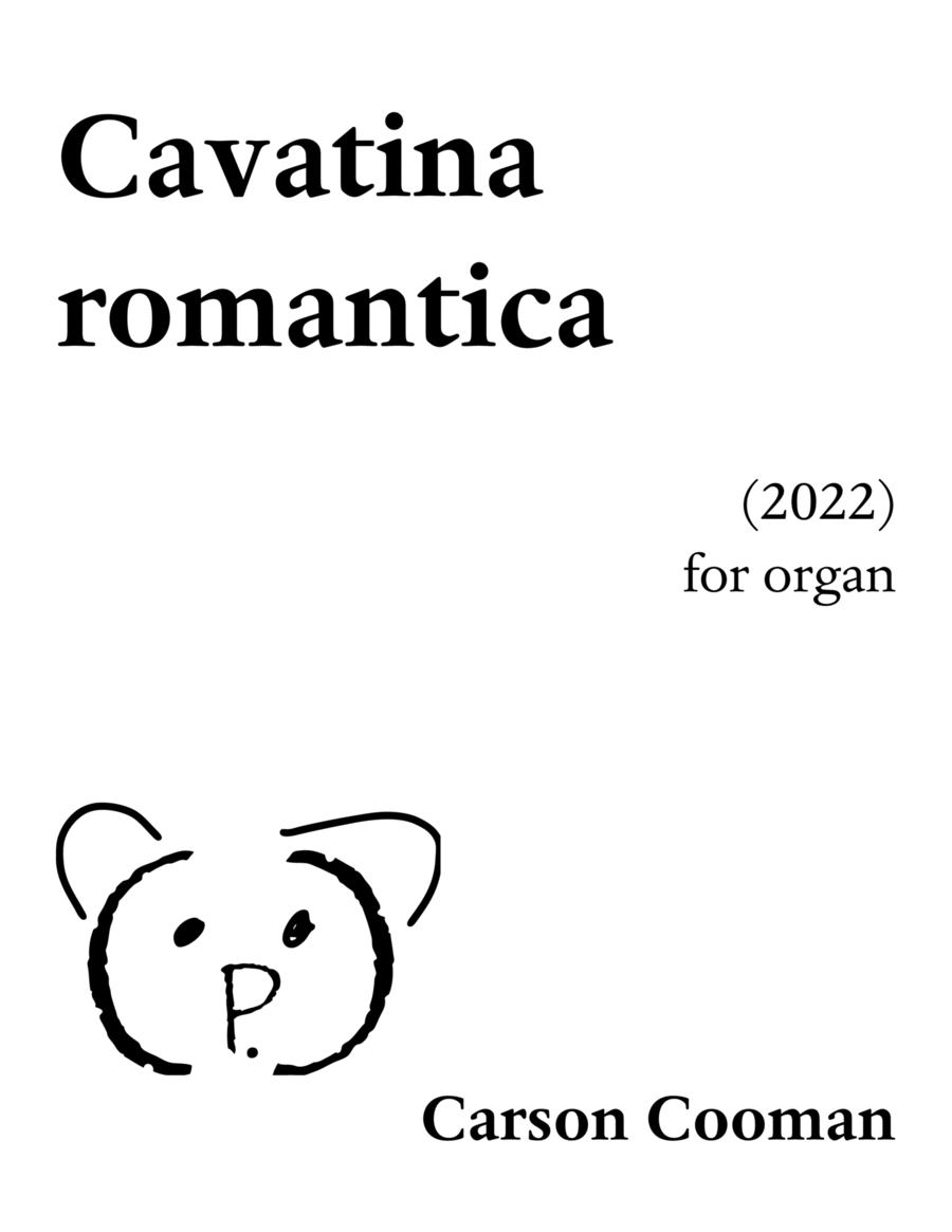 Cavatina romantica Organ Solo scores gallery preview page 1