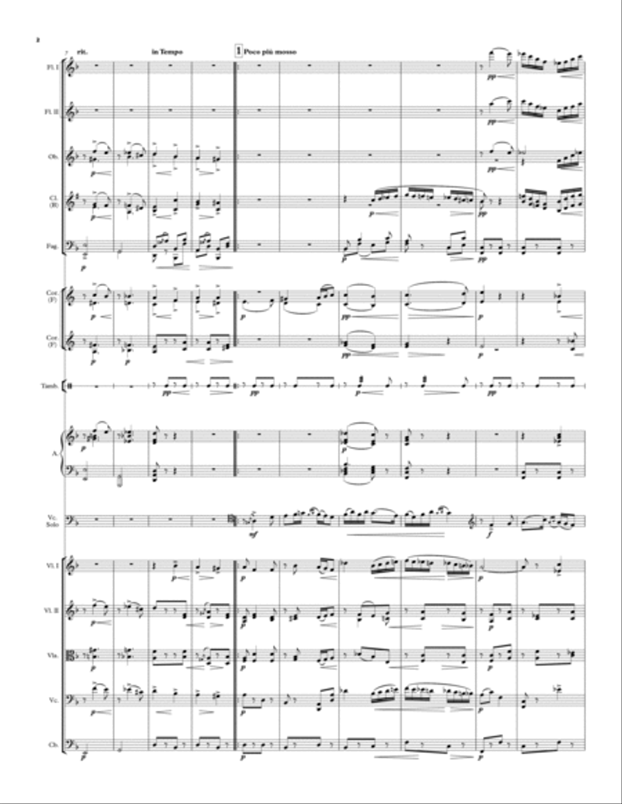 PULVER Lev: Jewish Dance for Cello Solo and Symphony Orchestra (Full score + Set of Parts) Full Orchestra scores gallery preview page 6