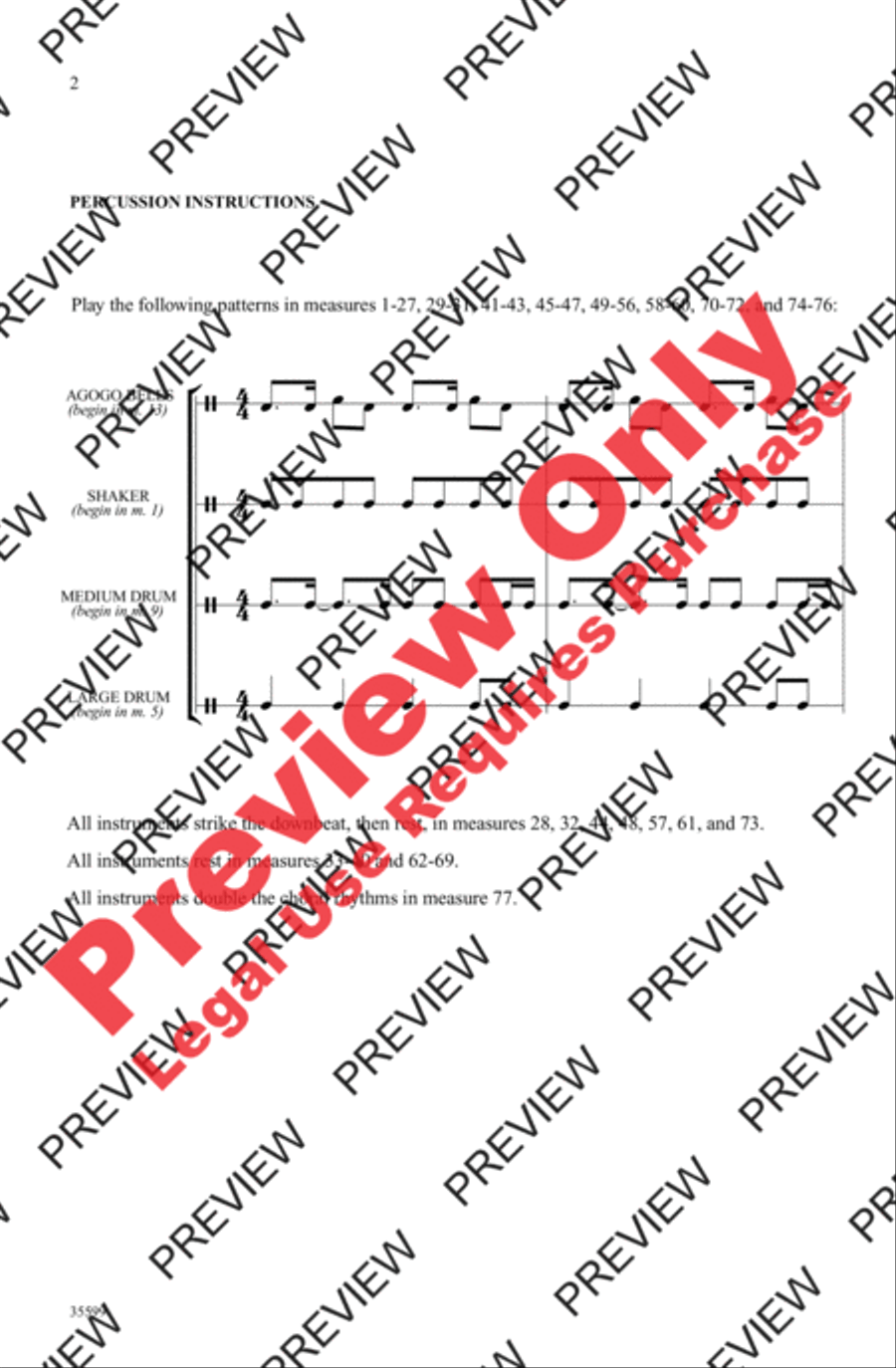 Aya Ngena 3-Part scores gallery preview page 17