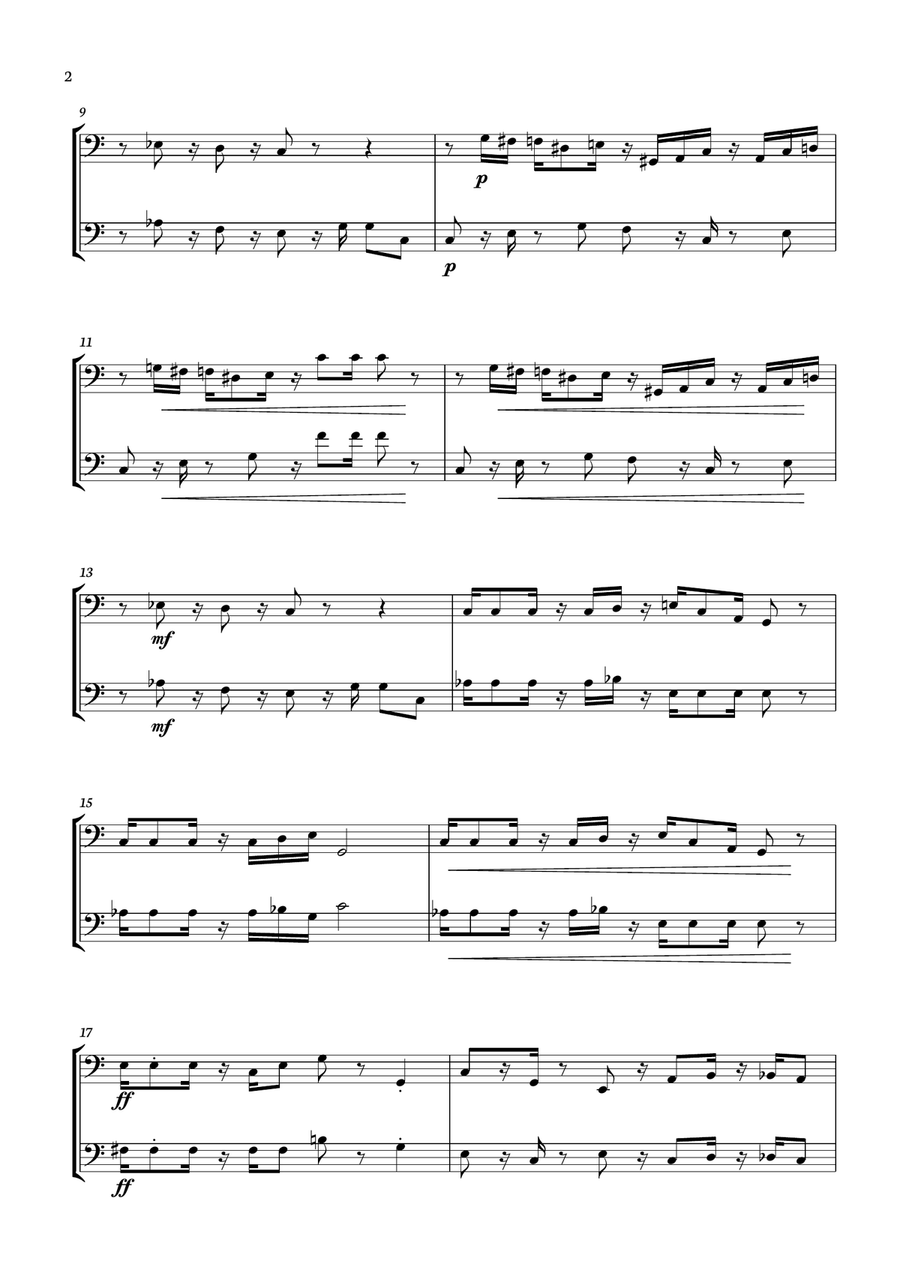 Super Mario Bros. Opus Woodwind Duet scores gallery preview page 2